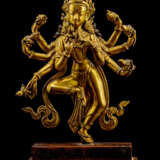 Feuervergoldete Bronze einer Gottheit - photo 1