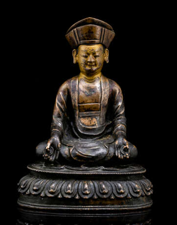 Feine Bronze eines Drugpa Kagyu Lama - photo 1