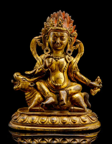 Feuervergoldete Bronze einer lokalen Gottheit - фото 1