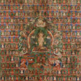 Thangka mit Darstellung einer weiblichen Gottheit - Foto 1