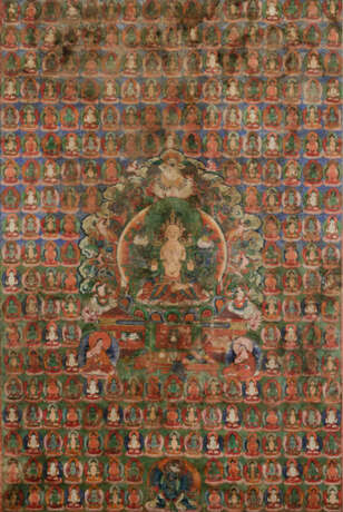 Thangka mit Darstellung einer weiblichen Gottheit - photo 1