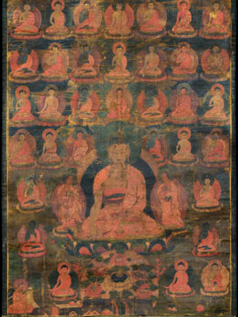 Thangka mit Darstellung des Buddha Shakyamuni - Foto 1