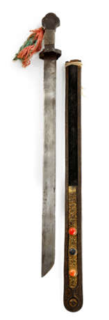 Partiell vergoldetes Schwert aus Metall - photo 1