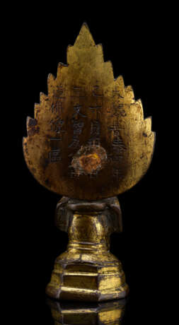 Feine feuervergoldete Bronze des Budda Shakyamuni - photo 2