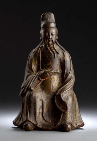 Bronze eines daoistischen Würdenträgers - photo 1