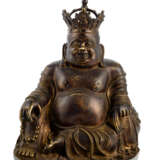 Feuervergoldete Bronze des Budai - photo 1