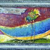Голубая птица и странная птица Юра масло/холст на подрамнике Impasto Impressionnisme Fantasy Ukraine 2015 - photo 1