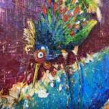 Голубая птица и странная птица Юра масло/холст на подрамнике Impasto Impressionism Fantasy Ukraine 2015 - photo 4