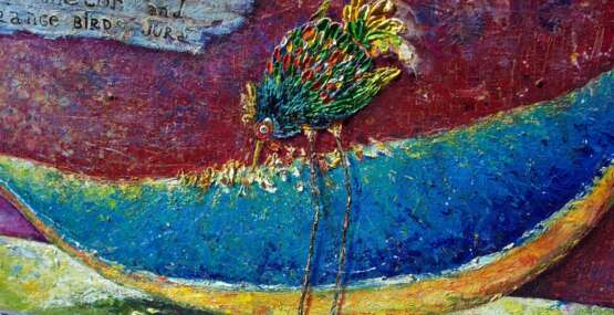 Голубая птица и странная птица Юра масло/холст на подрамнике Impasto Impressionnisme Fantasy Ukraine 2015 - photo 5