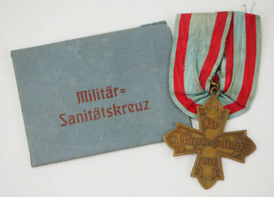 Hessen: Militär-Sanitäts-Kreuz 1914, in Verleihungstüte. - photo 1