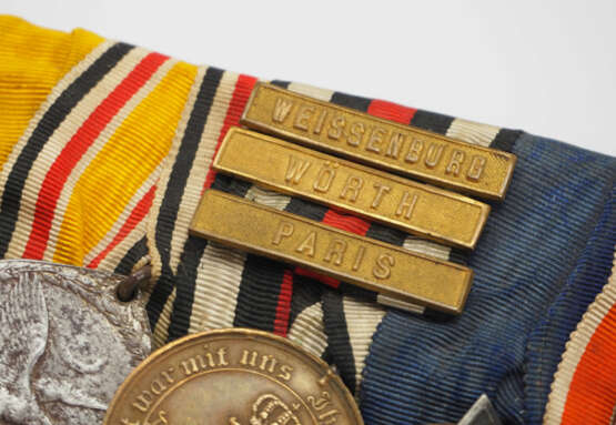 Preussen: Frackschnalle eines Veteranen des deutsch-französischen Krieges mit 7 Auszeichnungen. - Foto 3