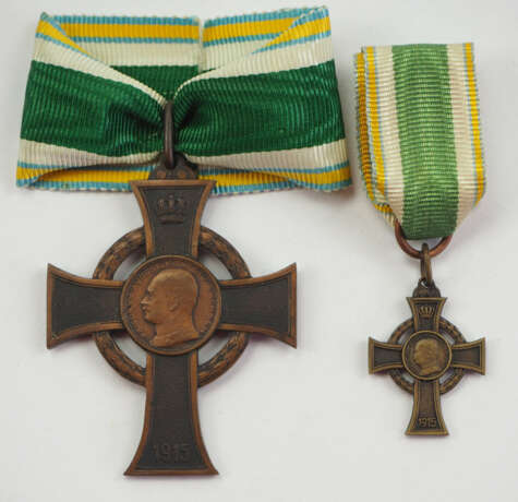 Sachsen: Kriegsverdienstkreuz (1915-1918), mit Miniatur. - photo 1