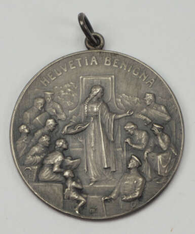 Deutsches Reich: Helvetia-Benigna Medaille, Kleine Medaille, als Anhänger. - Foto 1