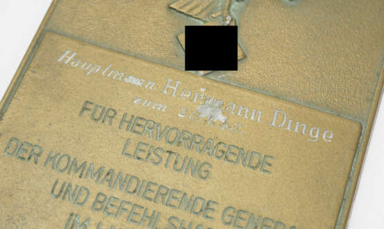 Plakette für hervorragende Leistungen im Luftgau XI. - photo 2