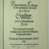 Reichsberufswettkampf: Gausieger Abzeichen, 1938, im Etui, mit Urkunde für die Wettkampfgruppe Handel. - photo 1