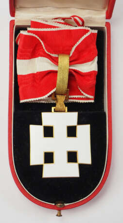 Österreich: Ehrenzeichen für Verdienste um die Republik Österreich (1922-1934) bzw. Österreichischer Verdienstorden (1934-1938), Großes Ehrenzeichen, im Etui. - photo 1