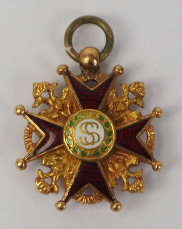 Russland: Kaiserlicher und Königlicher Orden vom heiligen Stanislaus, 2. Modell, 1. Typ (1831-1841), Miniatur. - photo 2