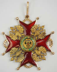 Russland: Kaiserlicher und Königlicher Orden vom heiligen Stanislaus, 2. Modell, 2. Typ (ca. 1841-1917), 1. Klasse Kleinod für Nicht-Christen.
