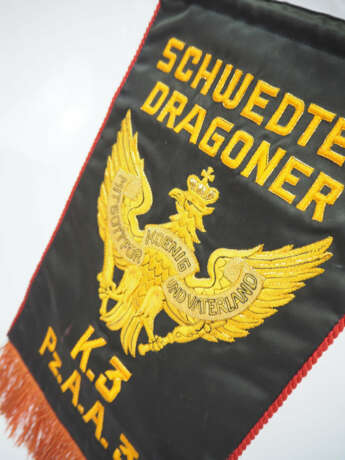 Wehrmacht: Stammtischwimpel Schwedter Dragoner - K.3 Pz.A.A.3. - Foto 2