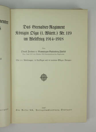 Grenadier Regt. Königin Olga im Weltkrieg 1914-18. - Foto 2