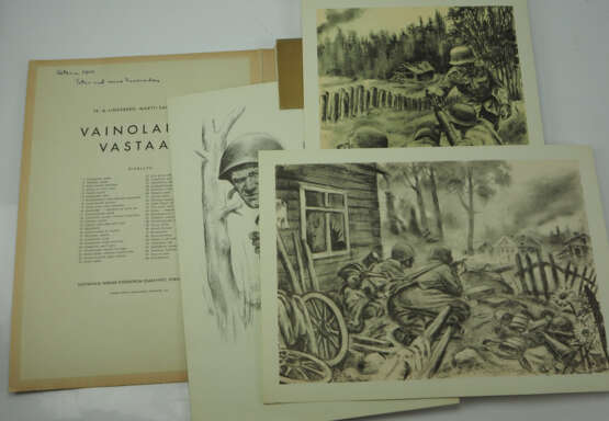 Lindeberg: Vainolaista Vastaan - der finnische Soldat im Krieg, Kunstmappe. - фото 2