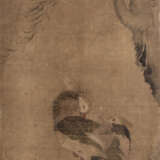 Fächerbild mit Beiblatt, Bambusmalerei und anonyme Malerei mit Enten - photo 1