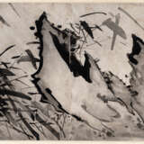 Fächerbild mit Beiblatt, Bambusmalerei und anonyme Malerei mit Enten - Foto 2