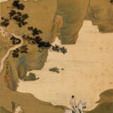 Rongbaozhai-Replik einer Landschaft von Qiu Ying mit Reiter in Landschaft - фото 1