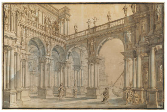 GIUSEPPE GALLI BIBIENA (Parma 1696-1757 Berlin) - Foto 1