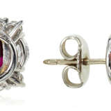 NO RESERVE | TIFFANY & CO. RUBY AND DIAMOND EARRINGS - фото 3