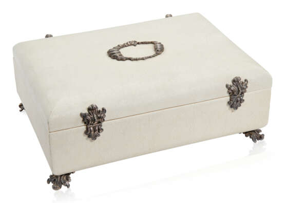 NO RESERVE | BUCCELLATI SILVER AND LEATHER JEWELRY CASKET - photo 1