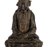 Bronze des Guanyin auf einem Lotos - Foto 1