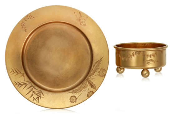NO RESERVE | TIFFANY & CO. ANTIQUE GROUP OF GOLD AND HARDSTONE OBJECTS - Foto 2