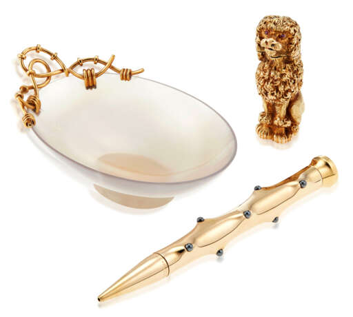 NO RESERVE | GROUP OF TIFFANY & CO. AND JEAN SCHLUMBERGER MULTI-GEM AND GOLD OBJECTS - photo 1