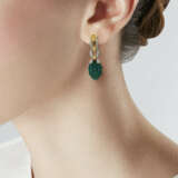 NO RESERVE | CARTIER CHRYSOPRASE AND DIAMOND EARRINGS - фото 2
