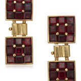 NO RESERVE | HERMÈS TWO PAIRS OF MULTI-GEM AND GOLD CUFFLINKS - photo 6
