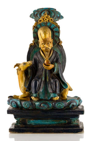 Große Fahua-Figur des Shoulao aus Irdenware - photo 1