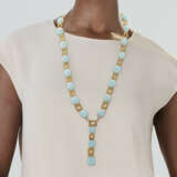 TURQUOISE AND GOLD SAUTOIR - Foto 2