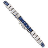 NO RESERVE | CARTIER SAPPHIRE AND DIAMOND BRACELET - фото 1