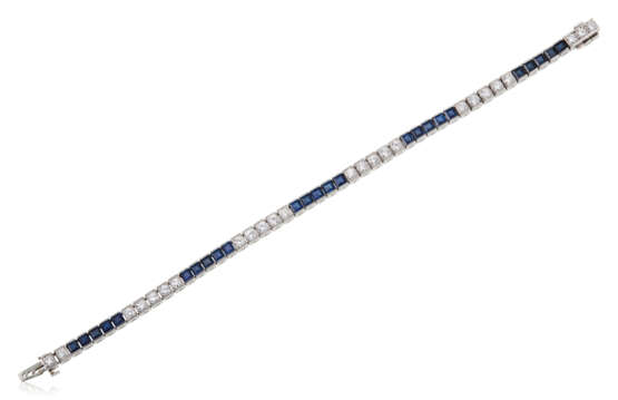 NO RESERVE | CARTIER SAPPHIRE AND DIAMOND BRACELET - photo 3