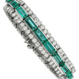 EMERALD AND DIAMOND BRACELET - фото 1