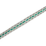 EMERALD AND DIAMOND BRACELET - фото 4