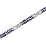 ART DECO SAPPHIRE AND DIAMOND BRACELET - Foto 3