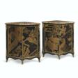 A PAIR OF EARLY LOUIS XV ORMOLU-MOUNTED CHINESE BLACK-AND-GILT LACQUER AND JAPANNED ENCOIGNURES - Archives des enchères
