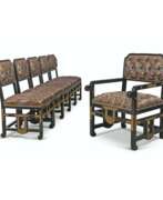Эдуард Льевр. A SUITE OF FRENCH &#39;JAPONISME&#39; GILT-METAL-MOUNTED EBONISED SEAT FURNITURE