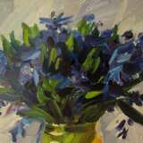 Oil painting “Подснежники”, Grigory Stepanovich Stupenko (1926), Cardboard, Oil paint, Impressionist, Flower still life, Ukraine - photo 4