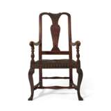A QUEEN ANNE CARVED MAPLE ARMCHAIR - photo 1