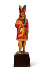 A POLYCHROME PAINTED CIGAR STORE FIGURE