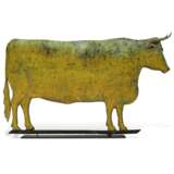 A GILDED AND MOLDED COPPER OX WEATHERVANE - photo 1
