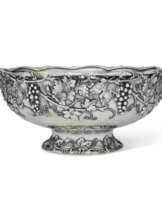 AN AMERICAN SILVER LARGE PUNCH BOWL